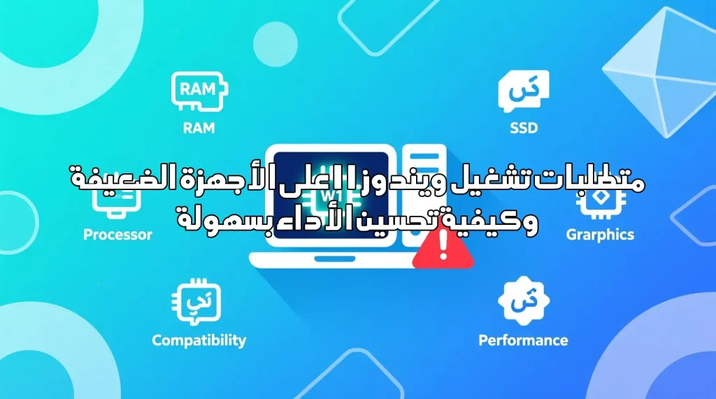 متطلبات تشغيل ويندوز 11 على الأجهزة الضعيفة وكيفية تحسين الأداء بسهولة متطلبات تشغيل ويندوز 11 على الأجهزة الضعيفة متطلبات تشغيل ويندوز 11 على الأجهزة الضعيفة,ويندوز 11 للأجهزة الضعيفة,تحسين أداء ويندوز 11,تشغيل ويندوز 11 بفعالية,نصائح ويندوز 11,حلول مشاكل ويندوز 11,تحديث ويندوز 11